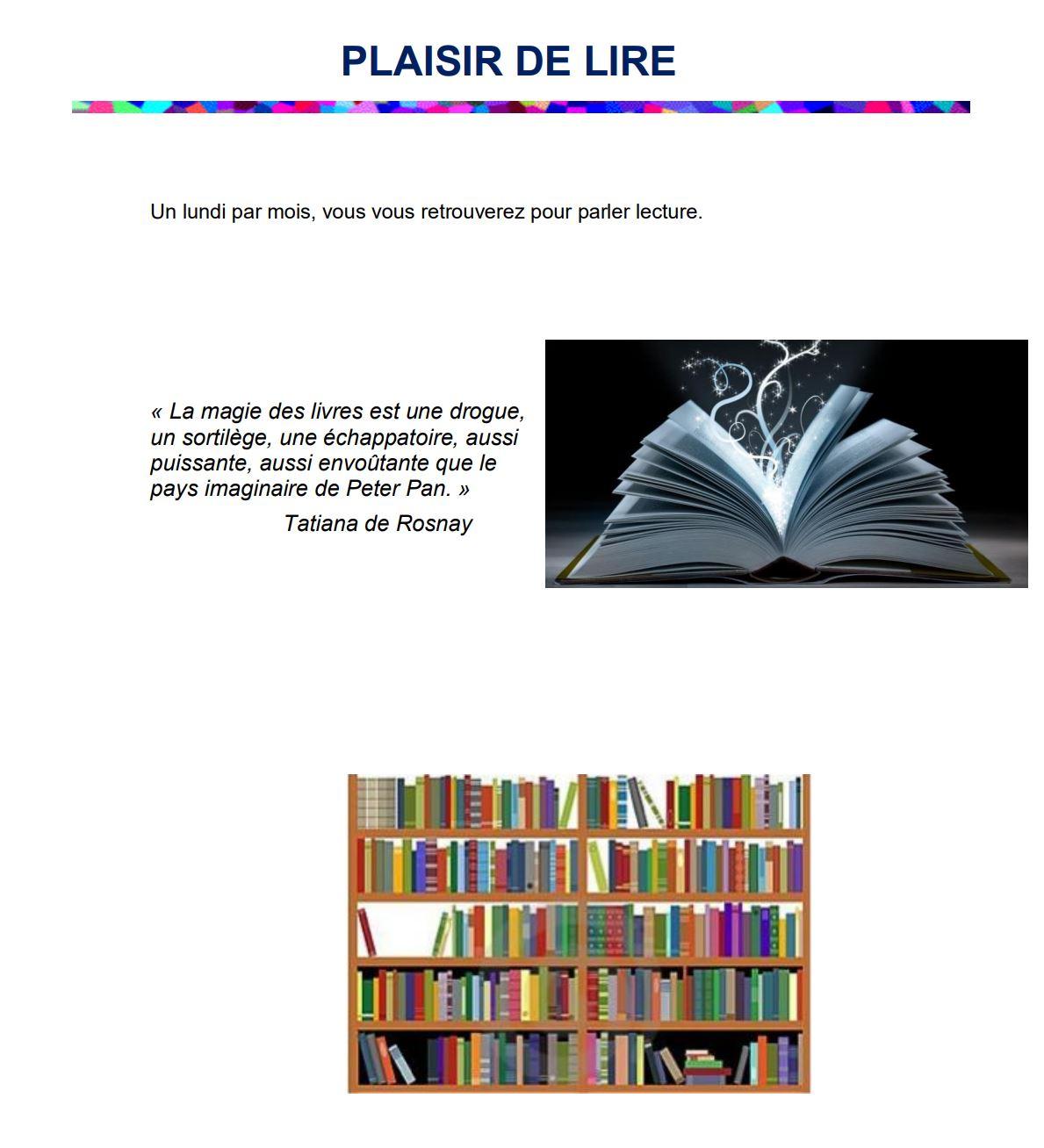 Plaisir de lire public